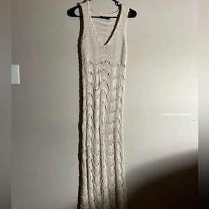 Knitted bikini cover up